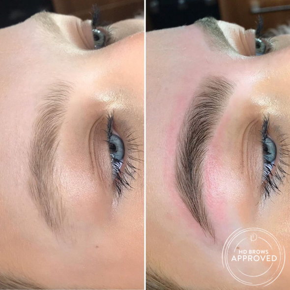 HD Brows before and after