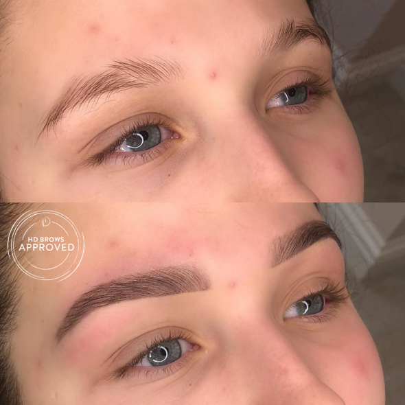 HD Brows before and after